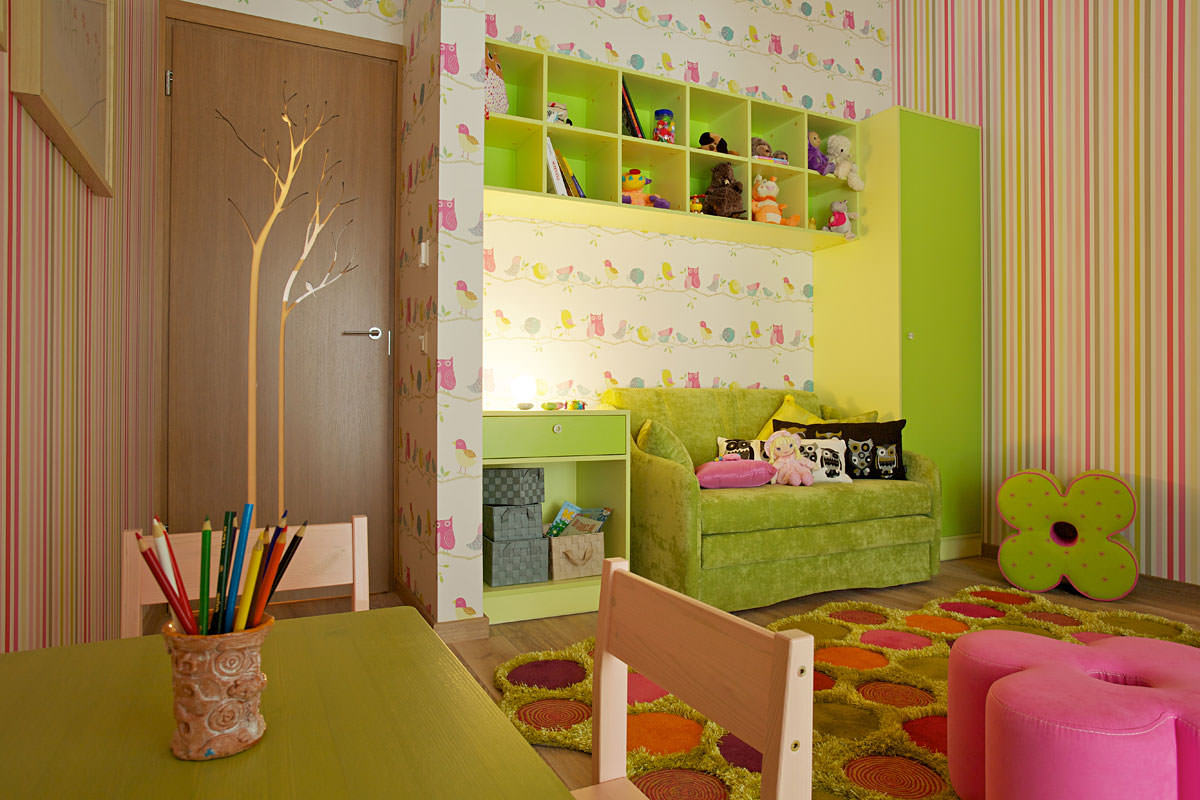 Цвет обоев для детской комнаты. От 3 до 6 лет