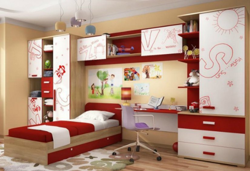 Мебель детской комнаты для девочки