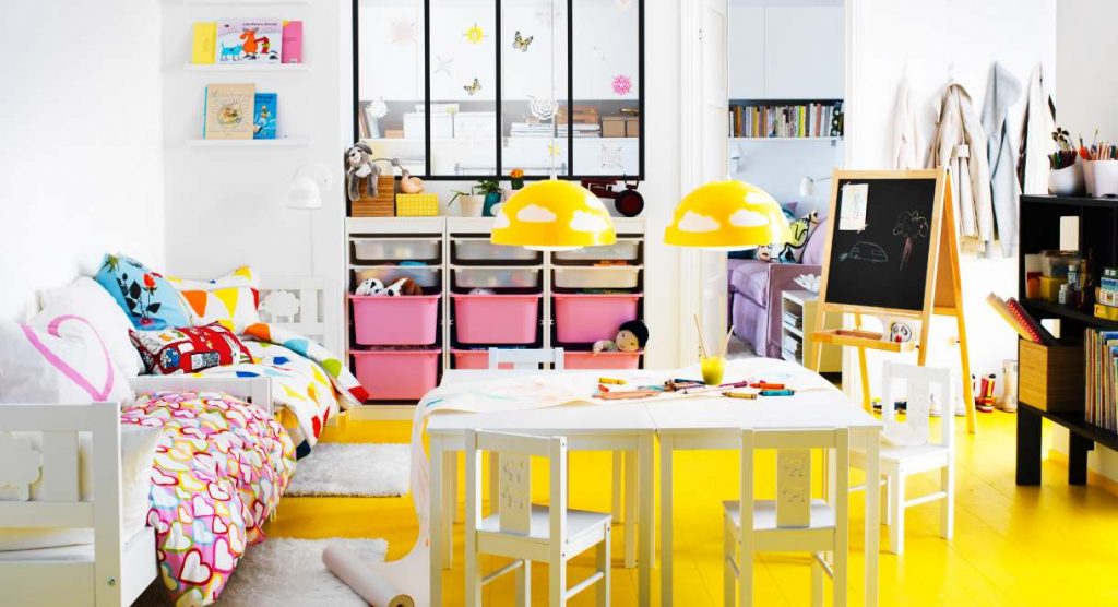 Лучшие фото идеи по оформлению дизайна детской комнаты от ИКЕА