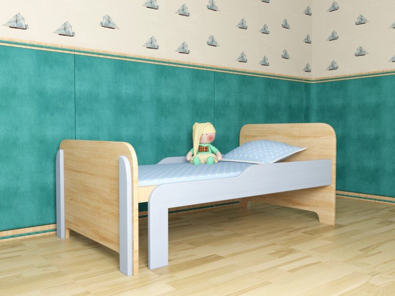 На фото: детская раздвижная кровать