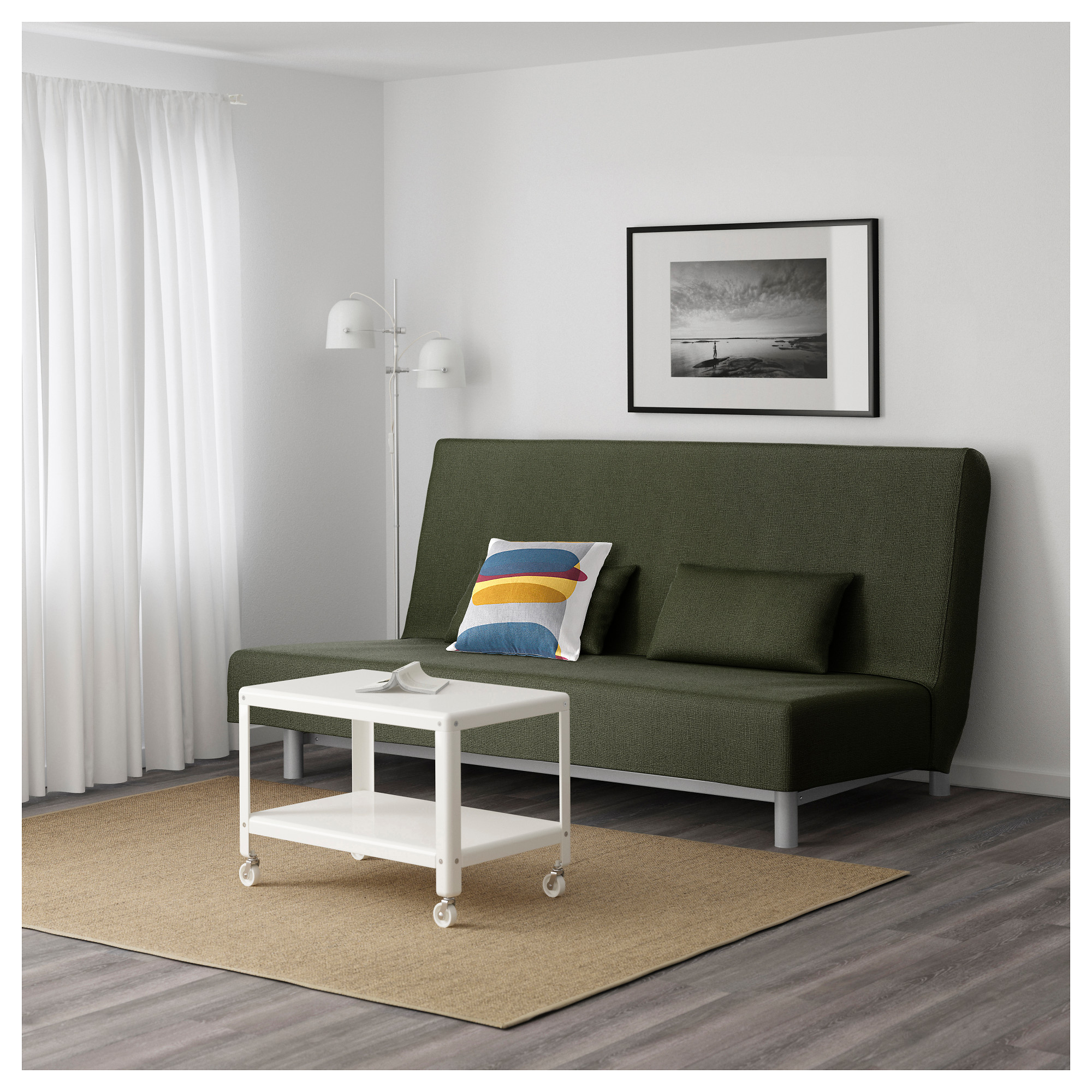 Купить диван-кровать 3-местный бединге мурбо, эдшен зеленый в икеа.