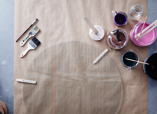  Сделайте свой рисунок на стеклянном журнальном столе ВИТШЁ. 