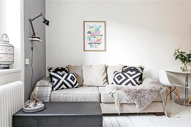 Небольшая квартира в скандинавском стиле - 25 квадратных метров