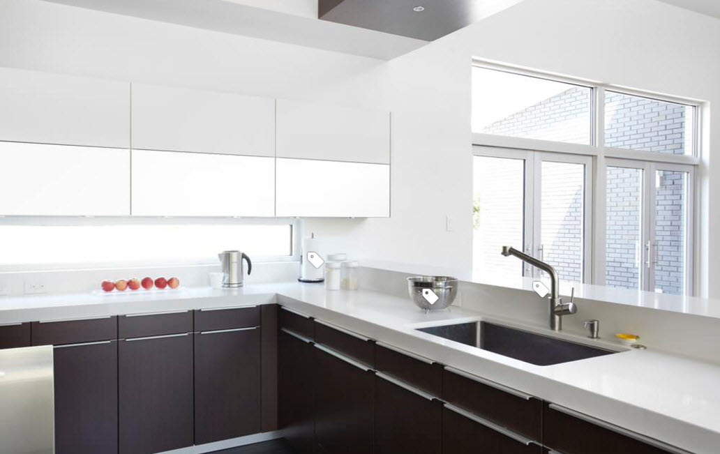 Интерьеры комнат в цветах венге