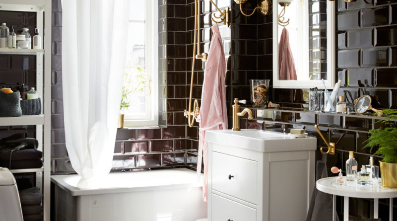 Мебель ИКЕА в интерьере ванной комнаты