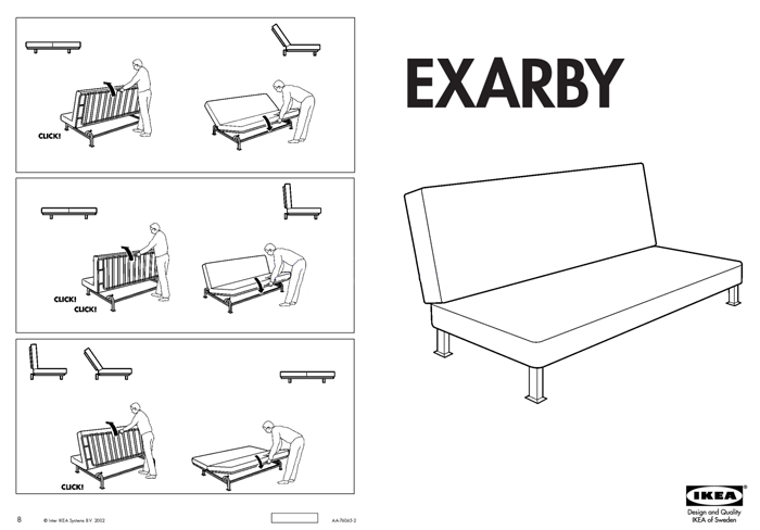 Инструкция по сборке диван-кровати ЭКСАРБИ