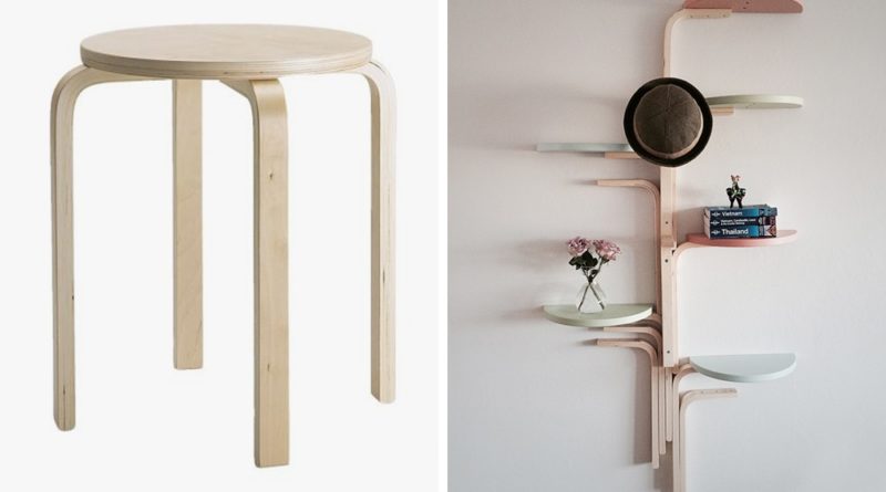 Оригинальная полка из табуретки ФРОСТА. Инструкция, фото, видео