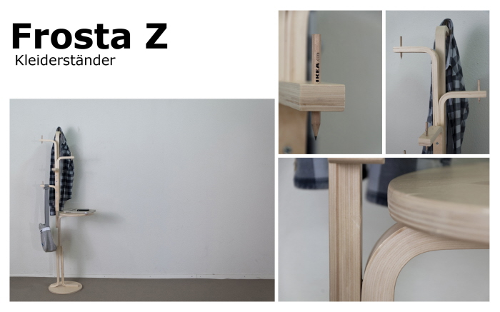 Вешалка из табуретки