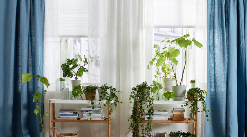 Шторы и гардины ИКЕА в интерьере комнаты