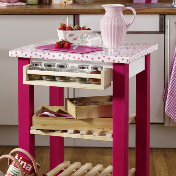 Кухонный столик Беквэм, (ягодный)