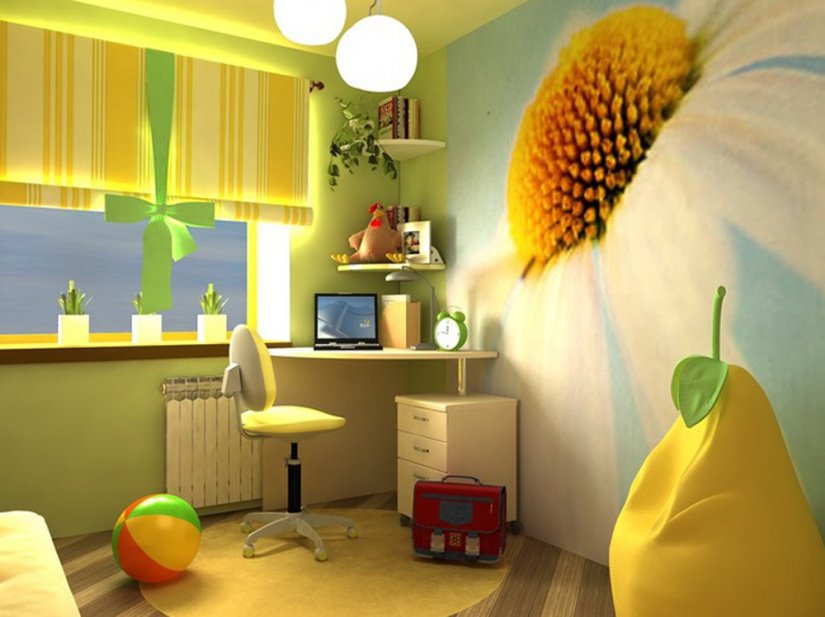 Интерьер комнаты для школьника