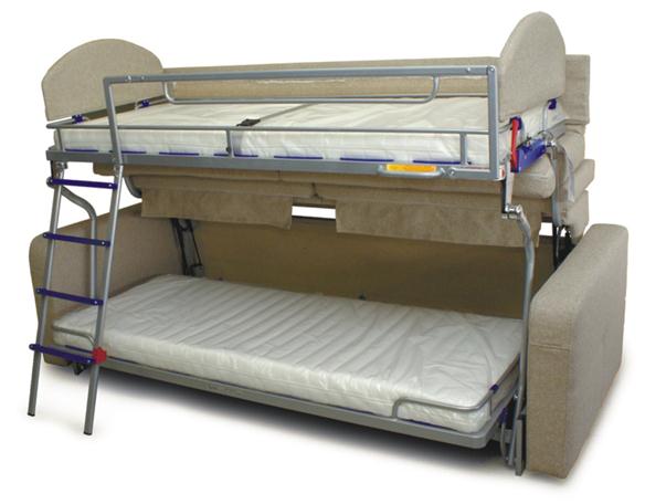 Диван, трансформирующийся в двухъярусное спальное место