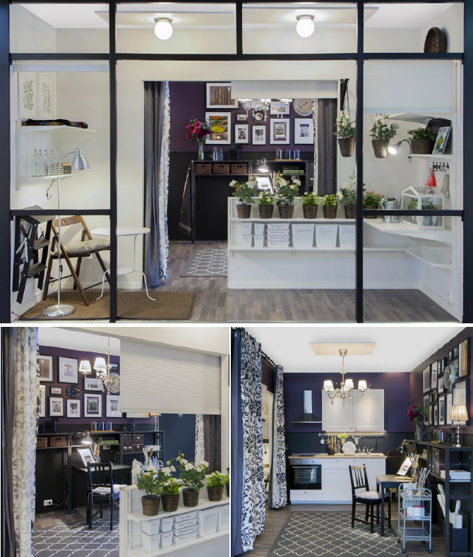 Интерьер кухни совмещенной со столовой