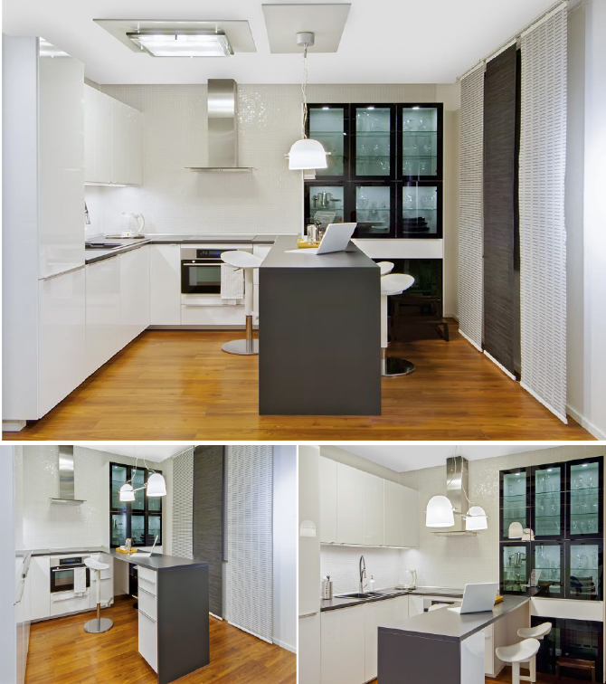 Интерьер кухни ИКЕА серии МЕТОД