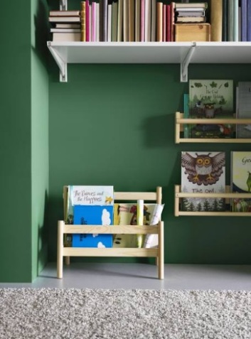 Маленькая передвижная полочка для книг