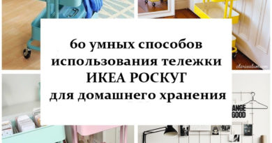 60 умных способов использования тележки ИКЕА РОСКУГ для домашнего хранения