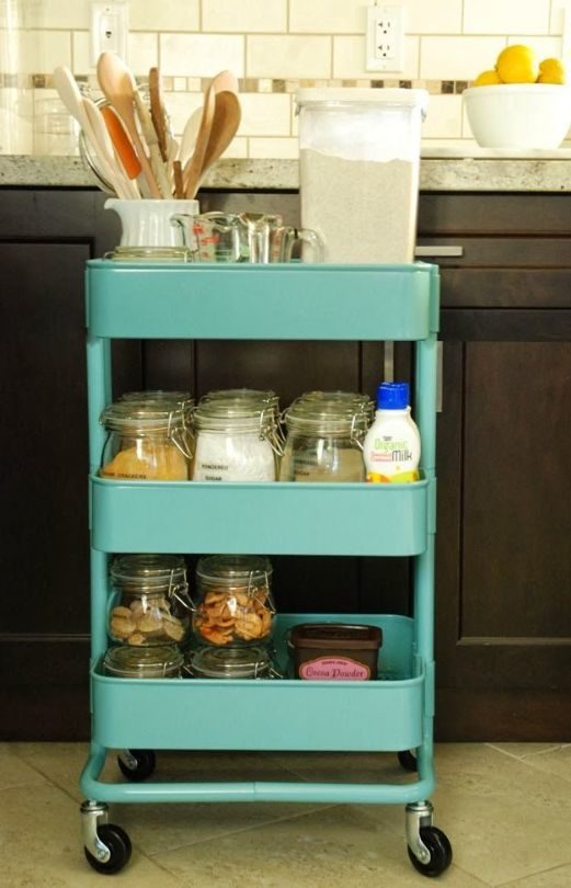 60 умных способов использования тележки ИКЕА РОСКУГ для домашнего хранения