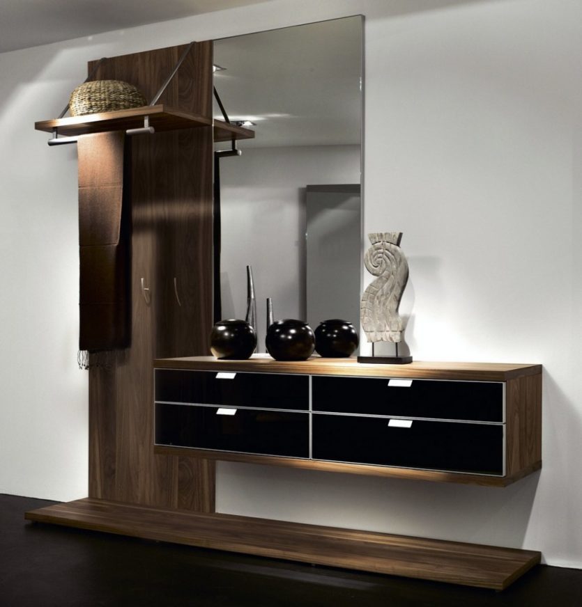 Дизайнерские идеи для полки в прихожую