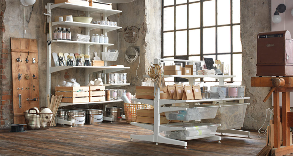 Система хранения серии АЛЬГОТ от ИКЕА