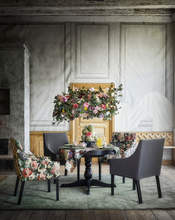 Утопающая в цветах, осенняя коллекция мебели и аксессуаров ИКЕА