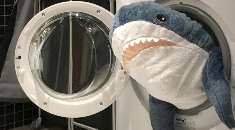 Как постирать акулу из IKEA