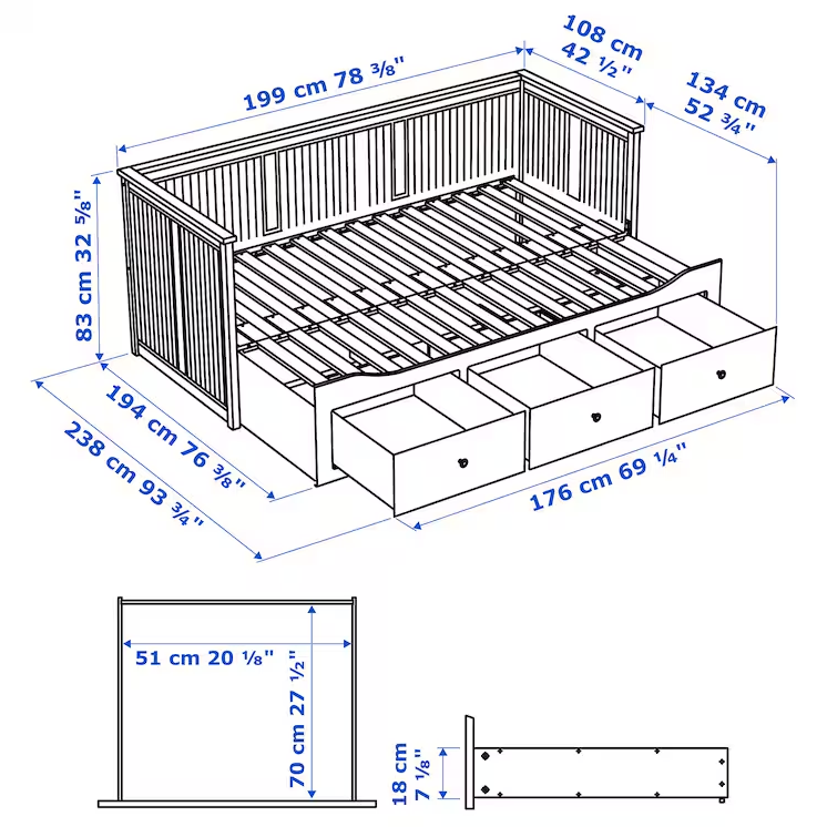 Kushetka-IKEA-HEMNES