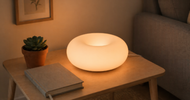 VARMBLIXT Smart — стеклянная лампа-пончик в матовом белом исполнении от IKEA, дизайн Sabine Marcelis