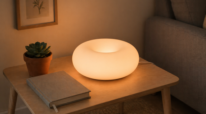 VARMBLIXT Smart — стеклянная лампа-пончик в матовом белом исполнении от IKEA, дизайн Sabine Marcelis