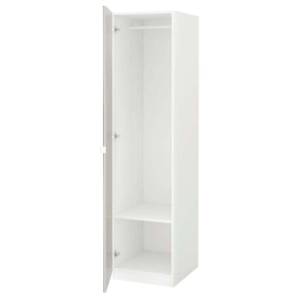 Гардероб, белый/Викедаль зеркальное стекло 50x60x201 см IKEA PAX ПАКС 791.275.05 - фото 1