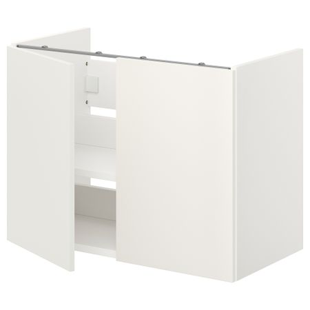 Напольный шкаф для раковины, полка, двери, белый, 80x42x60 см IKEA BEGIVENHET БЕГИВЕНХЕТ 093.224.59