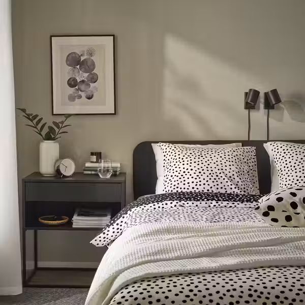 BJÖRKGRÅMAL БЬЁРКГРОМАЛ Пододеяльник и 2 наволочки - фото 2