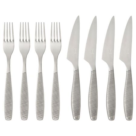 IKEA 365+ Столовые приборы д/стейка, 8 предм. - нержавеющ сталь
