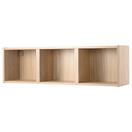 Полка навесная, дубовый шпон, беленый 120x35 см IKEA BILLY БИЛЛИ 904.459.93