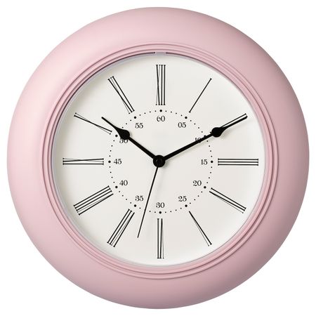 Настенные часы, розовый 30 см IKEA SKAJRON СКАЙРОН 704.332.55