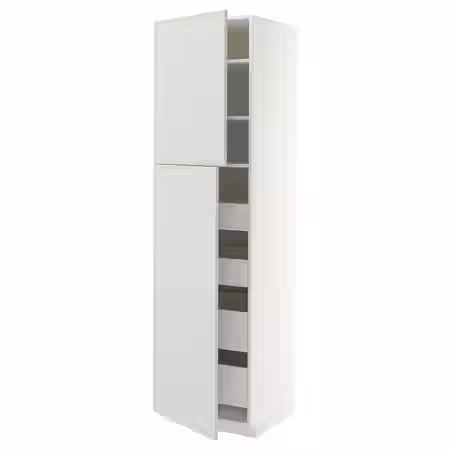 METOD / MAXIMERA Высокий шкаф/2дверцы/4ящика