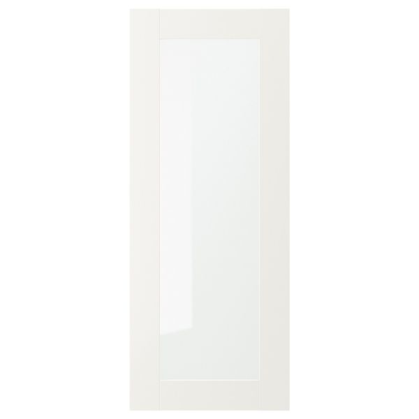 Стеклянная дверь, белый 40x100 см IKEA SÄVEDAL СЭВЕДАЛЬ 603.672.70 - фото 1