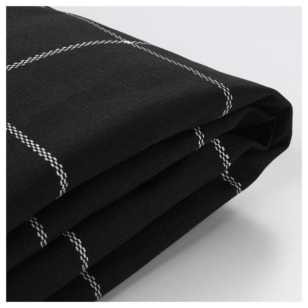 Чехол кресла-кровати ИКЕА ПС, Руте черный, белый - схема-чертеж с размерами