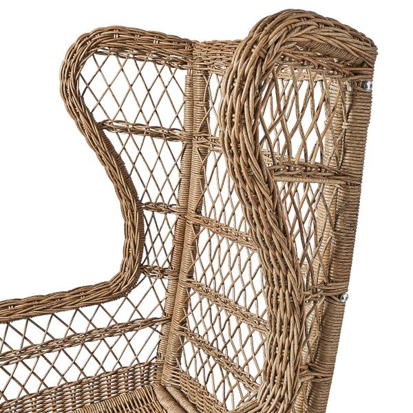 Кресло с подголовником, для/дома/сада, коричневый IKEA RISHOLMEN РИСХОЛЬМЕН 505.037.96 - фото 4