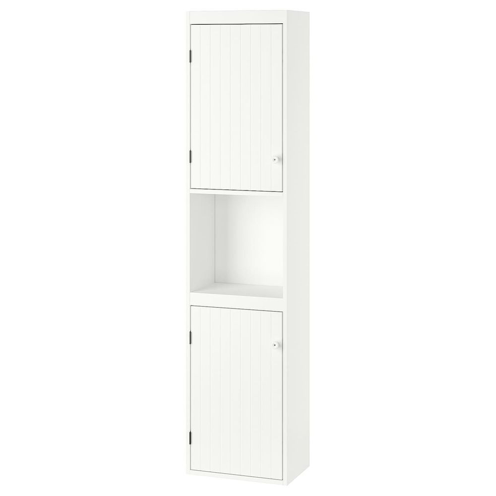 Шкаф высокий,2дверный, белый 40x25x172 см IKEA SILVERÅN СИЛВЕРОН 503.690.57 - фото 1