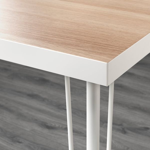 Стол, под беленый дуб/белый 120x60 см IKEA LINNMON ЛИННМОН / KRILLE КРИЛЛЕ 293.285.06 - схема-чертеж с размерами