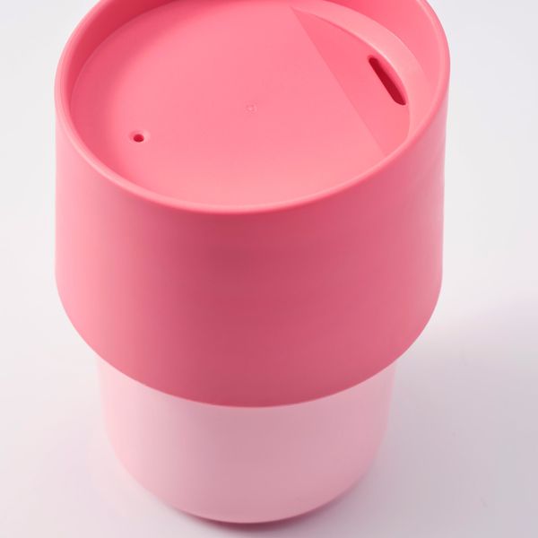 Дорожная кружка, розовый, 0.3 л IKEA ТРОЛИГТВИС 604.433.30 - схема-чертеж с размерами