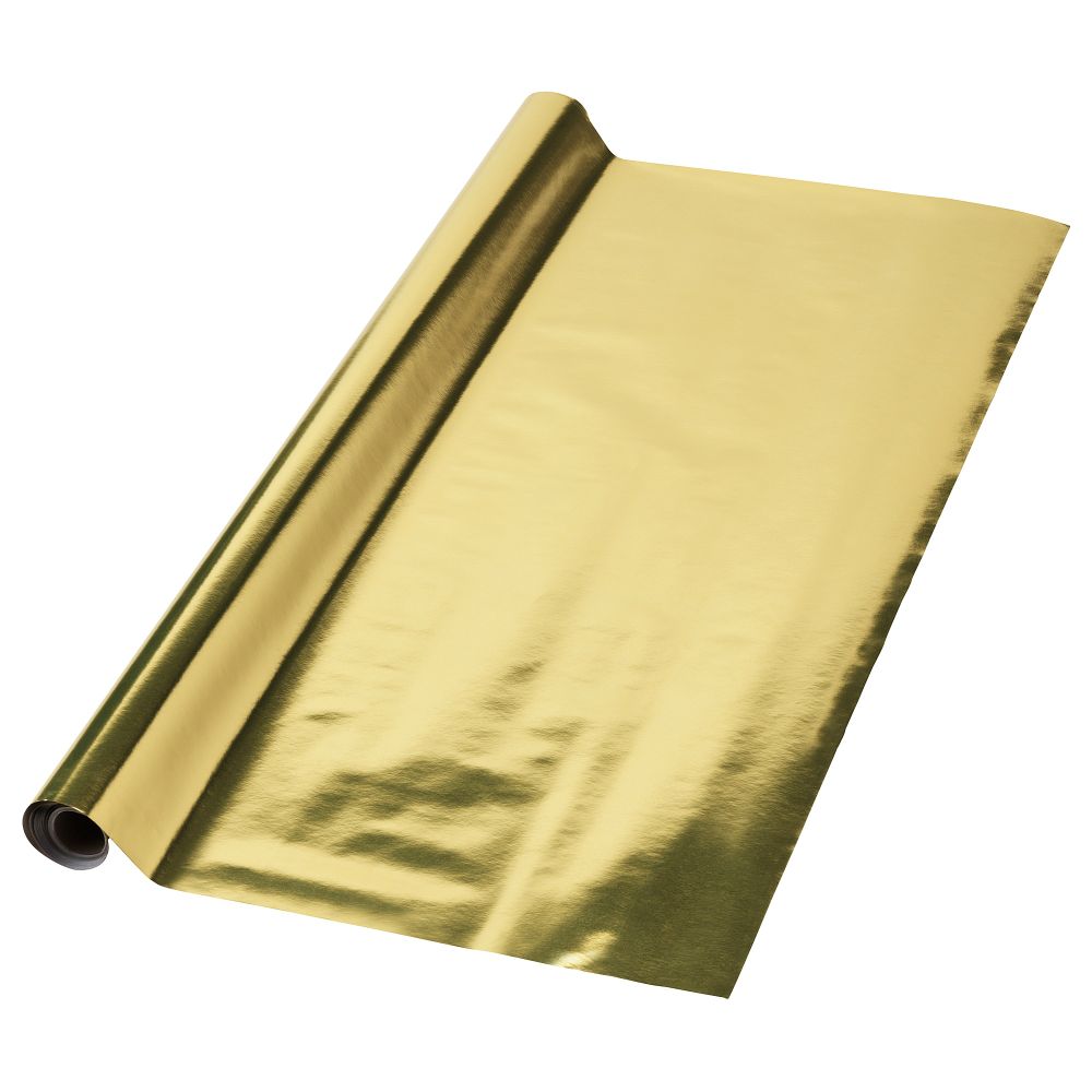 Рулон оберточной бумаги ВИНТЕР 2018, золотой (4x0.7 м) - фото 1