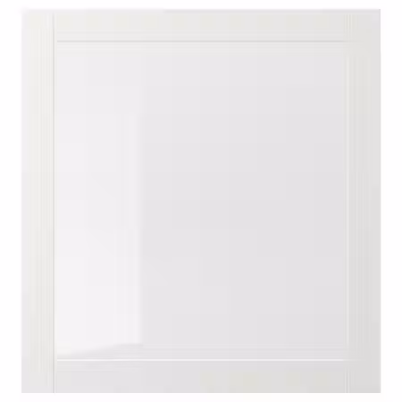 SINDVIK Стеклянная дверь - белый/прозрачное стекло 60x64 см