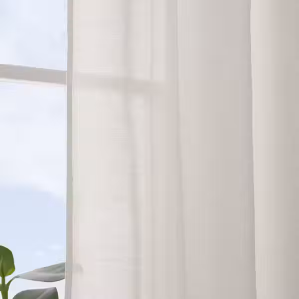 STENFRÖ СТЕНФРЁ Гардина, 1 шт. - бежевый/с лентой 300x300 см - фото 4