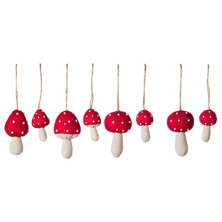 Подвесное украшение, 8 шт. ВИНТЕР 2015, гриб