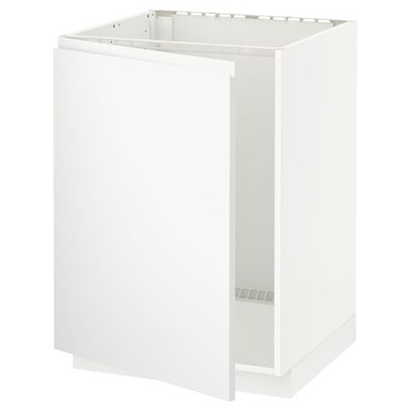 Напольный шкаф для раковины, белый/Воксторп матовый белый 60x60 см IKEA METOD МЕТОД 692.254.41