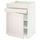 Напольный шкаф для варочной панели, доводчик, 2 фасада, 1 ящик МЕТОД / МАКСИМЕРА, белый, Лаксарби белый (60x60 см)