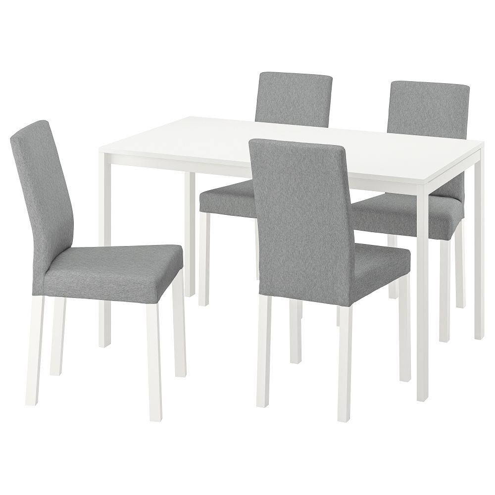 Стол и 4 стула, 125 cm IKEA MELLTORP МЕЛЬТОРП, KÄTTIL КЭТТИЛ 594.282.03 - фото 1