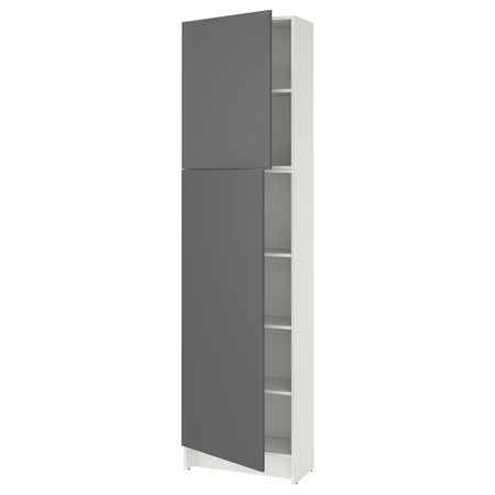 KNOXHULT Высокий шкаф с дверцами - темно-серый 60x31x228 см