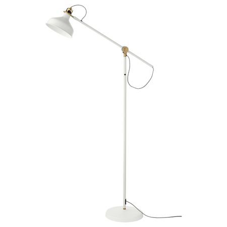 Светильник напольный для чтения, белый с оттенком IKEA RANARP РАНАРП 203.604.97